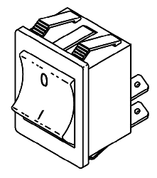 Switch On/Off Rocker 16A For M/EA/EZ by Tuttnauer USA Co. Ltd.  ID 01910172